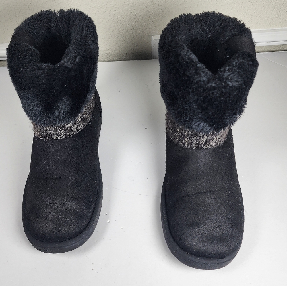 Lifestride Women Frozen Black Calf High Snow Boot Size 8 - Picture 2 of 9